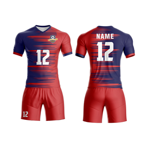 2025 conjunto de uniforme de fútbol sublimado personalizable para hombres, camisetas de fútbol transpirables, ropa deportiva incluida para equipos de fútbol para adultos - Product Image 2