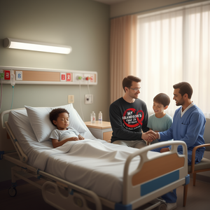 Camiseta promocional de manga larga para concienciar sobre la anemia falciforme: El combate de mi nieto es mi lucha - Product Image 2