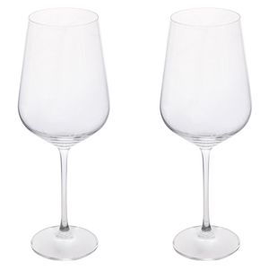 Set Camille Sibilla di 2 Bicchieri da Vino in Vetro Stile Vintage 770 ml, Fatti a Mano, Minimalisti, Personalizzabili per Stoviglie e Bevande - Product Image 1