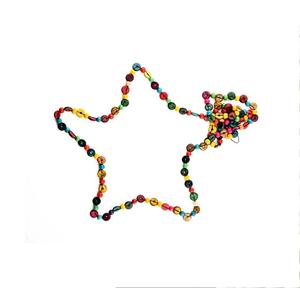 Lustre à motif de cœur rond avec perles, perles en bois de couleur personnalisée, livraison rapide depuis l'Inde, Pâques - Product Image 2