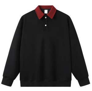 Proveedor de Ropa, Sudaderas con Cuello Polo Bordadas Personalizadas Estilo Old Money para Hombre y Mujer, Sudaderas Básicas, Sudaderas Varsity, Camisetas Polo Premium OEM - Product Image 2