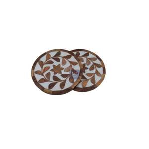 Walnut Coasters Hot Selling Natural Table Tea Design <b>Wooden</b> Coasters for Coffee Mugs Standard Size In Reasonable Price - Product Image 3