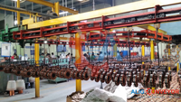 Ventilateur industriel de plafond de qualité supérieure, moteur de machine de test de convoyeur, acier doux/acier inoxydable, 50 par support/accroche, garantie 1 an