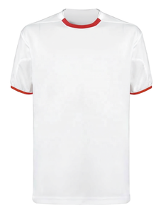 Wholesale Men's High Quality Knitted Neck Short Sleeve T-<b>shirt</b> <b>100</b>% Cotton <b>Polyester</b> Print Design Simple t <b>shirt</b> - Product Image 1
