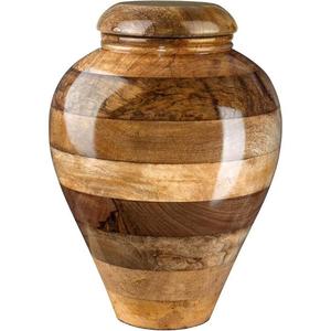Urna de cremación de Color de madera, urna de cremación clásica grabada a mano para ceremonia funeraria, suministro de urnas de entierro americanas de estilo adulto - Product Image 6
