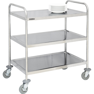 Chariot de service professionnel à 3 niveaux pour le rangement en cuisine - Product Image 1