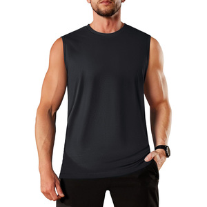 Mens Summer Casual Tank <b>Top</b> Muscle Fit Athletic Gym Workout <b>Sleeveless</b> Tee Breathable Quick Dry Sport Vest Fashion - Product Image 1