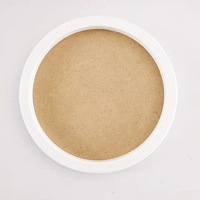 Support de table rond blanc de 20 cm pour enfants, pour travaux manuels, pastels à l'huile, présentoir de bureau, cadre photo décoratif en PVC plastique