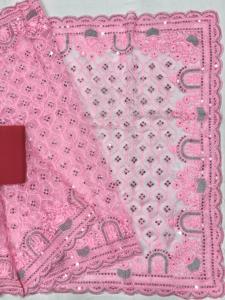 Nueva llegada ahora en Organza Saree Kanchipuram Organza Jacquard Multi bordado Sari completamente trabajado con seda cruda Squence trabajo - Product Image 2