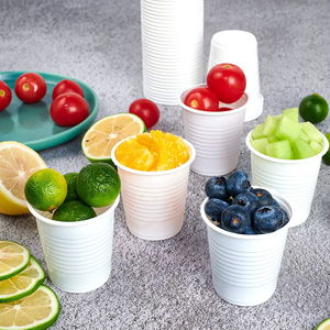 Single Wall Clear PS <b>Plastic</b> Disposable <b>Cups</b> 2-16oz for Tea Champagne Soda Parties Picnics - Product Image 1