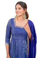 Robe longue Kurti pour femme avec broderie fantaisie, en viscose, soie et rayonne - Marque AARYA - Inde, Pakistan - Meilleur prix de gros pour vêtements ethniques