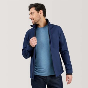 Lightweight <b>Men's</b> Winter High Street Softshell <b>Jacket</b> Hooded Waterproof Breathable Eco-Friendly Durable Customizable for Hiking - Product Image 2