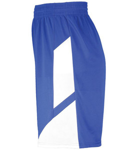 Short de basket-ball d'été en gros, maille fine et respirante avec motif d'impression à chaud, fermeture à cordon de serrage à la taille moyenne - Product Image 4