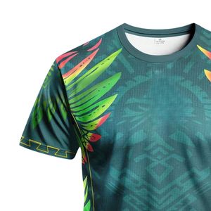 Maillot de football en tissu mesh 100% polyester sublimé avec nom et numéro personnalisés, col rond, pour clubs et tournois - Product Image 3