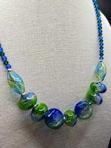 สร้อยคอลูกปัดธรรมชาติ sodalite, สร้อยคอลูกปัดกลมเรียบขนาด8มม. ทำด้วยมือคริสตัลสร้อยคอลูกปัดเครื่องประดับ - Product Image 3