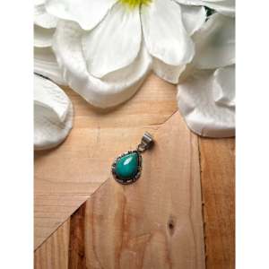 Navajo Handmade Fox <b>Pendant</b> <b>Emerald</b> Cut Diamond Bezel Set Fox Turquoise Sterling Silver Rose Gold Inlay Platinum Charm <b>Pendants</b> - Product Image 4