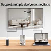 Pantalla Publicitaria para Centros Comerciales, Señalización Digital Multifuncional para Interiores, Marco Delgado de 32 Pulgadas, Pantalla Colgante de Pared para Oficina