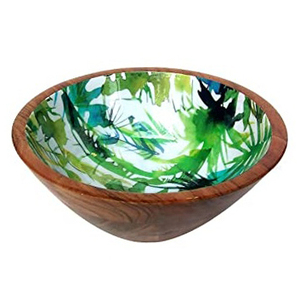 Vaisselle en émail de luxe la plus vendue avec saladier en bois de manguier, parfaite pour les mariages modernes et les fêtes élégantes - Product Image 5