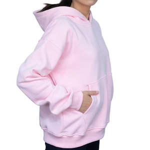Venta al por mayor 100% algodón sudaderas con capucha transpirables color sólido sudaderas - Product Image 3