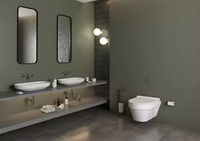 WC mural en céramique blanche de luxe de style européen avec réservoir encastré pour lavabo Jomoo