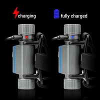 Linterna Frontal LED, Batería de Iones de Litio 21700 de 4000 mAh y 3.7 V, Recargable por USB-C