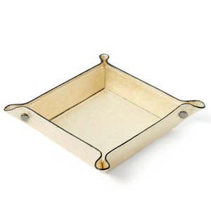 Plateau de rangement en cuir véritable italien fait main - PS640 - Product Image 3