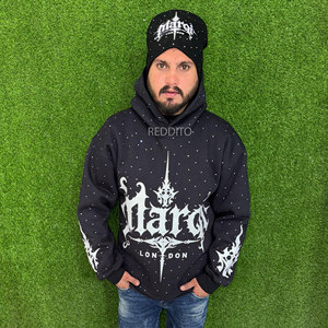 เสื้อฮู้ดดี้ผู้ชายไซส์ผู้ใหญ่ ผ้าฝ้ายฟลีซ 100% ทรงปกติ ซิปหน้า มีกระเป๋า  ลายพิมพ์ดิจิทัล สำหรับงานปัก  ฤดูหนาว ปี 2026 - Product Image 1