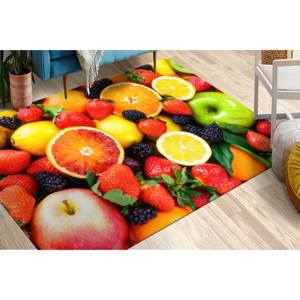 Alfombra Estampada Vibrante, Diseño de Frutas, Decoración de Cocina y Verano, Alfombra Suave No Tejida - Product Image 2