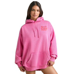 Sudadera con Capucha Oversize para Mujer, Estilo Urbano, con Bordado y Estampado, Forro Polar Frontal, 100% Algodón Ecológico - Product Image 1
