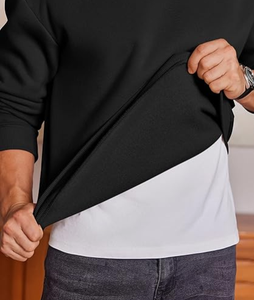 Sudadera con Capucha Estilo Vintage para Hombre, Corte Regular, Lavado Ácido, Diseño Sólido, Ropa Urbana, Ecológica, 100% Algodón - Product Image 2