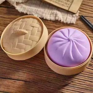Jouet anti-stress en forme de dumpling, coloré et pailleté, pour soulager l'anxiété, adapté à tous les âges - Product Image 2