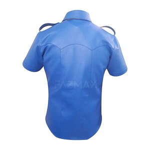 Le Pakistan a fabriqué le t-shirt en cuir le plus vendu pour les hommes T-shirt en cuir respirant à quantité minimale de commande bas pour les hommes en stock - Product Image 3