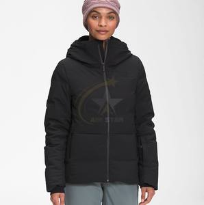 Custom Women's High Quality <b>Puffer</b> <b>Jacket</b> Fashionable Shiny Winter Coat Stand <b>Light</b> Canvas Leather Fabric Zip Closure for Work - Product Image 1