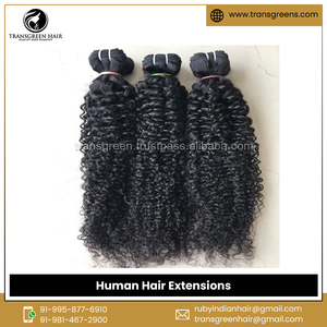100% Raw Unprocessed Virgin Temple Hair Grade Kinky Curly Human Hair Extensions From Leading Indian Seller at Exclusive Price - Product Image 4