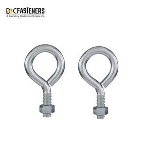 Boulons à oeil forgés de haute qualité M10 et 1/4 "de diamètre, finition unie - Product Image 4