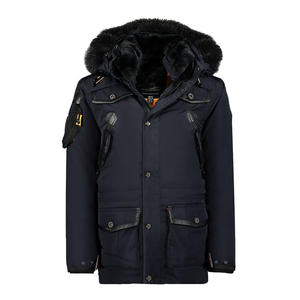 Vêtement d'extérieur d'hiver durable et neuf en gros, parka isolée pour hommes, indispensable, coupe moderne, parka chaude à fermeture éclair et boutons - Product Image 2