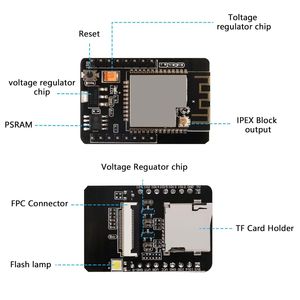 Carte de développement WiFi ESP32-CAM pour Bluetooth avec module caméra OV2640 - Product Image 5