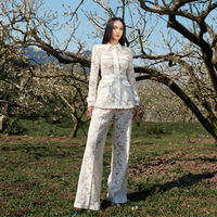 Pantalons à jambes larges Joyce, de bonne qualité, naturels et durables, design formel unique, emballage personnalisé, provenant d'un fabricant vietnamien