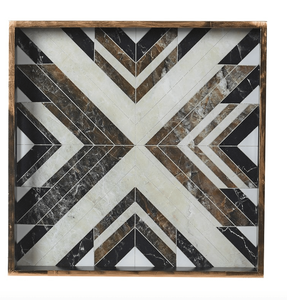 Plateau à thé en nacre et os incrustés, pour servir des aliments, Ramadan, Eid Mubarak, artisanal, TAQI CRAFT INTERNATIONAL TCI-0167, Uttar Pradesh - Product Image 3