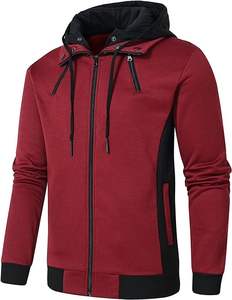 Sudadera con capucha y cremallera para hombre, estilo hip hop, con logo personalizado impreso en 3D, resistente al viento, transpirable, de alta calidad, con efecto tie-dye, de poliéster/algodón. - Product Image 1