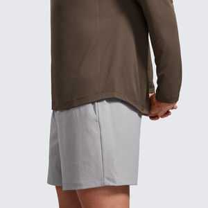 Chemises de compression de meilleure qualité pour hommes, logo personnalisé, coupe ajustée, couleur unie, design respirant UPF50 - Product Image 4