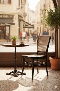 SOLOBEAT Noir <b>Rattan</b> Modern Eco-Friendly Dining <b>Chair</b> Solid Wood Handmade Restaurant Furniture for Hotel Living Room Apartment - Product Image 3