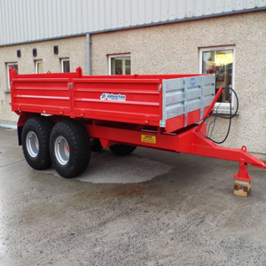 Buen estado Calidad Heavy Duty Agricultural Farm Grain Harvest Vintage Low Loader Farm Trailer En stock Envío rápido - Product Image 3