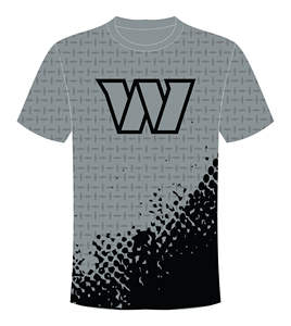 เสื้อยืดโพลีเอสเตอร์แบบแห้งเร็วแบบพอดีตัวคอกลมออกแบบได้ตามต้องการ - Product Image 2