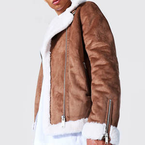 Veste en cuir de style unique dans un matériau lourd et confortable Veste en cuir de taille normale avec logo imprimé personnalisé imperméable - Product Image 3