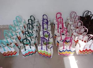 Nuevo Bolso de Mano Sembagi Rosa Premium 2024, Tejido a Mano, Ecológico, de Plástico Reciclado para Mujer, Venta al Por Mayor desde Indonesia - Product Image 6