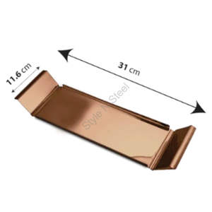 Cuencos para mezclar de acero inoxidable de primera calidad con juego de oro rosa, juego de cuencos con diseño de corte de flores con bandeja, juego para servir postres, aperitivos - Product Image 3