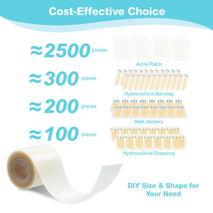 Trummed thoáng khí thấm tự dính Hydrocolloid CuộN sau phẫu thuật Hydrocolloid mặc quần áo cuộn - Product Image 4