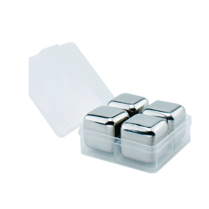 Cubo de hielo de acero inoxidable Clip de grano de hielo congelado rápido Whisky creativo 27X27mm Cubo de hielo Piedras escalofriantes - Product Image 6
