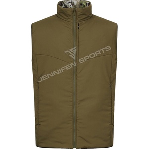 Gilet de chasse personnalisé de haute qualité en tissu softshell 100% durable avec design matelassé - Product Image 1